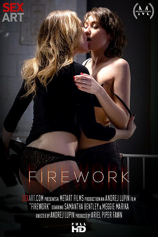 [SexArt.com / MetArt.com] Meggie Marika & Samantha Bentley - Firework (Jul 1, 2016) [Lesbian, Hairy Pussy, Stockings, Fingering, 1080p]